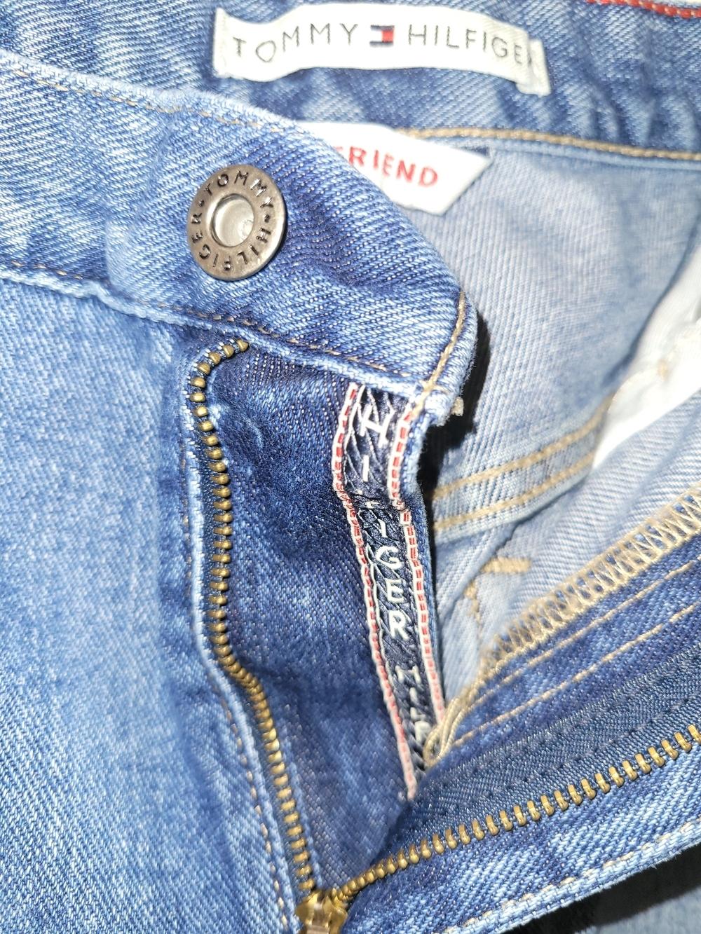 Tommy Hilfiger Womans Boyfriend Denim Jean Vintage Y2K - Picture 3 of 8